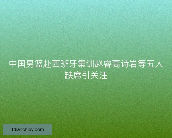 中国男篮赴西班牙集训赵睿高诗岩等五人缺席引关注